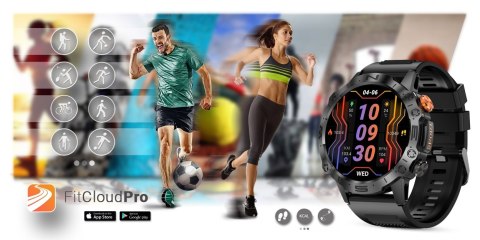 Smartwatch Gravity GT20-3 AMOLED z dodatkowym paskiem