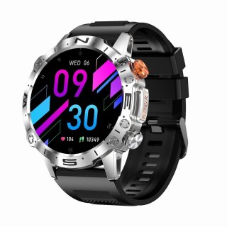 Smartwatch Gravity GT20-4 AMOLED Srebrny z dwoma paskami