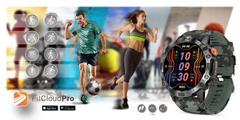 Smartwatch Gravity GT20-6 AMOLED Zielone Moro