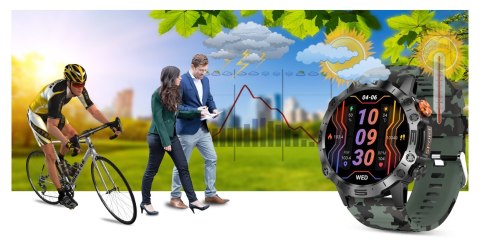 Smartwatch Gravity GT20-6 AMOLED Zielone Moro
