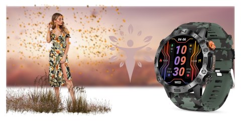 Smartwatch Gravity GT20-6 AMOLED Zielone Moro