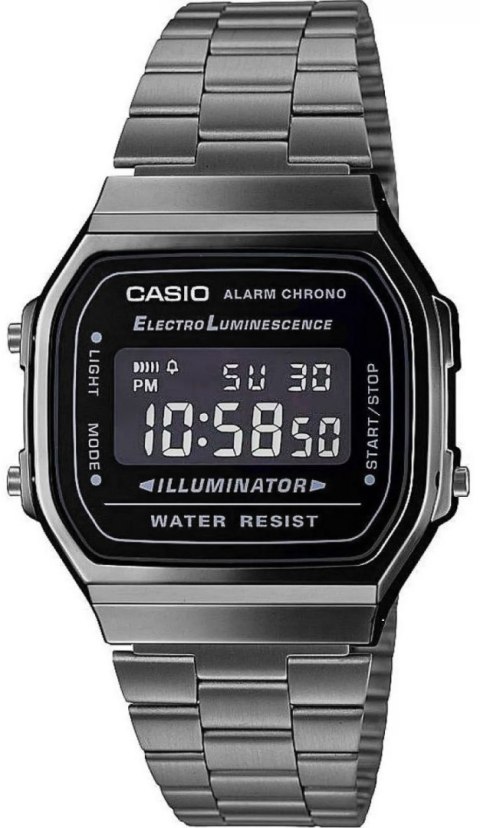 Zegarek Casio Vintage A168WEGG-1BEF Grafitowy Retro