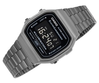 Zegarek Casio Vintage A168WEGG-1BEF Grafitowy Retro