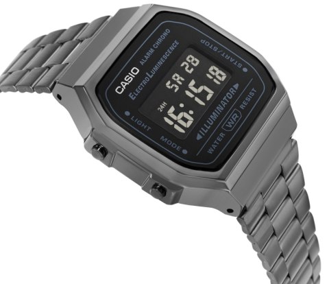 Zegarek Casio Vintage A168WEGG-1BEF Grafitowy Retro