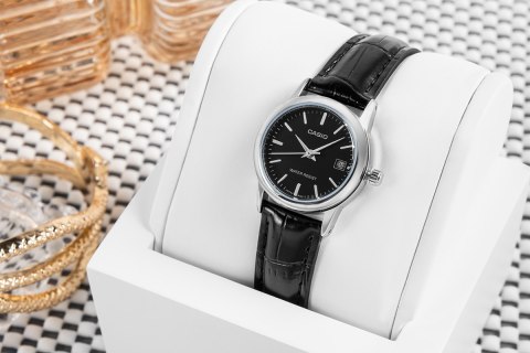 Zegarek Damski Casio LTP-V002L-1AUDF Skórzany Pasek