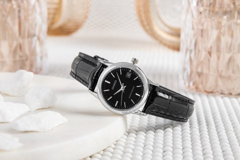 Zegarek Damski Casio LTP-V002L-1AUDF Skórzany Pasek