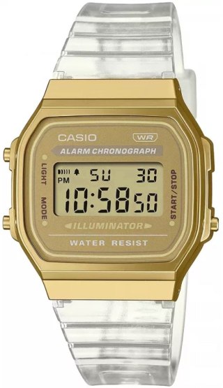 Zegarek Damski Casio Vintage A168XESG-9AEF Transparentny