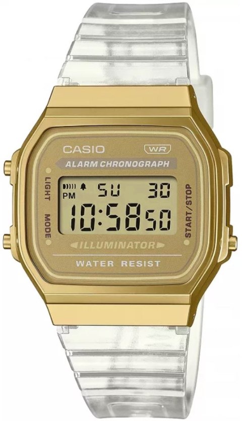 Zegarek Damski Casio Vintage A168XESG-9AEF Transparentny