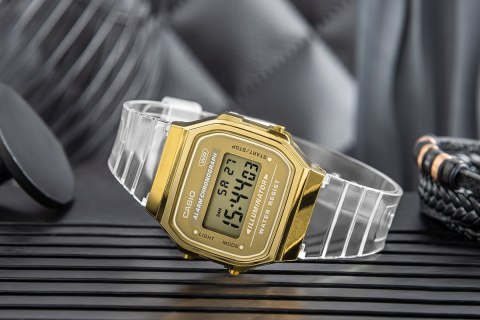 Zegarek Damski Casio Vintage A168XESG-9AEF Transparentny