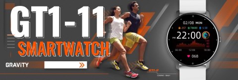 Smartwatch Damski Gravity GT1-11 Czarny/Biały