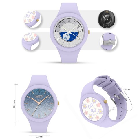 Smartwatch Damski Gravity GT14-2 Fioletowy