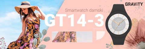 Smartwatch Damski Gravity GT14-3 Czarny