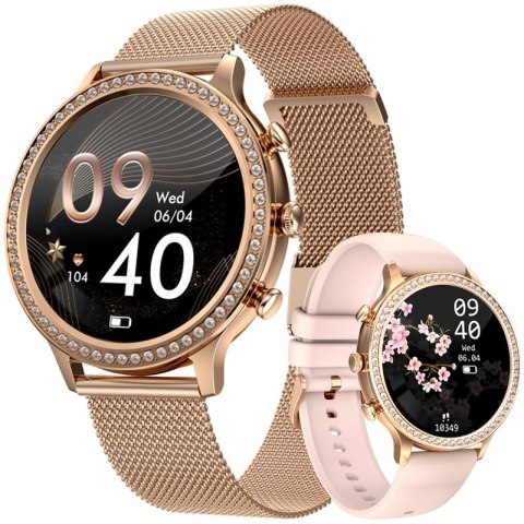 Smartwatch Damski Veltori VT310-1 - Złoto z Różem