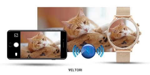 Smartwatch Damski Veltori VT310-1 - Złoto z Różem