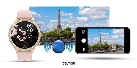 Smartwatch Damski Veltori VT310-1 - Złoto z Różem