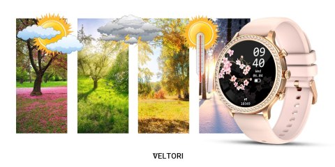 Smartwatch Damski Veltori VT310-1 - Złoto z Różem