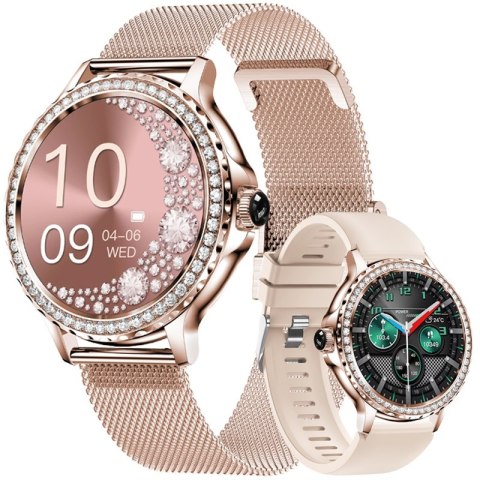 Smartwatch Damski Veltori VT320-1 - Złota Bransoleta
