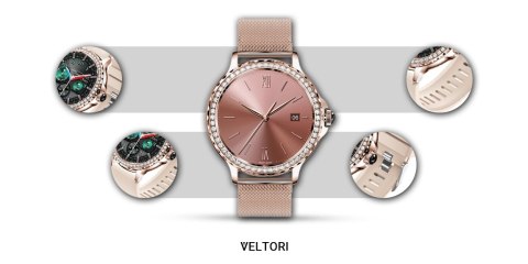 Smartwatch Damski Veltori VT320-1 - Złota Bransoleta