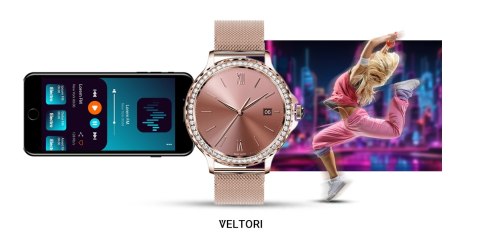 Smartwatch Damski Veltori VT320-1 - Złota Bransoleta