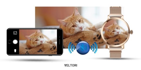 Smartwatch Damski Veltori VT340-1 - Złota Bransoleta