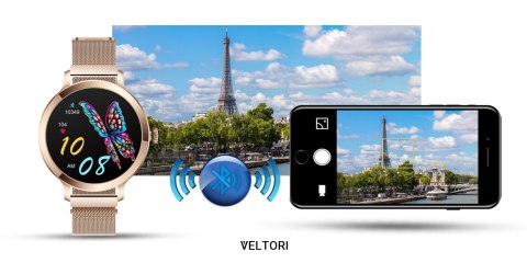 Smartwatch Damski Veltori VT340-1 - Złota Bransoleta