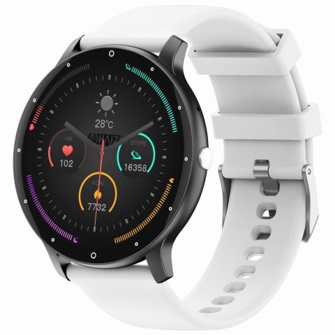 Smartwatch Gravity GT1-4 PRO - Czarny i Biały Pasek