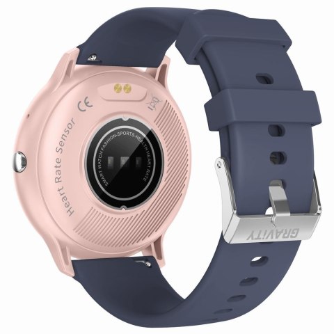 Smartwatch Gravity GT1-7 PRO Różowy + Niebieski pasek