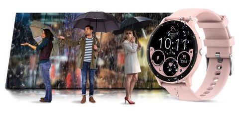 Smartwatch Gravity GT1-7 PRO Różowy + Niebieski pasek