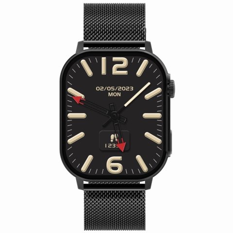 Smartwatch Gravity GT15-1 Czarny - Zestaw z bransoletą mesh
