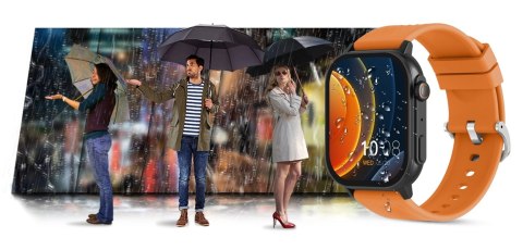 Smartwatch Gravity GT15-2 Pomarańczowy - Pasek i bransoleta
