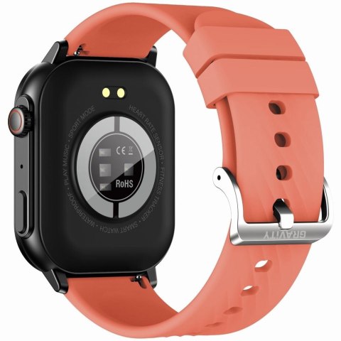 Smartwatch Gravity GT15-3 Czerwony - Zestaw z bransoletą