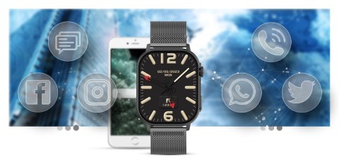 Smartwatch Gravity GT15-4 Niebieski z dwoma paskami
