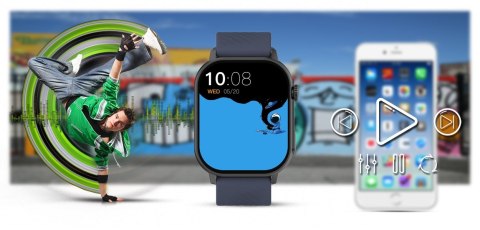 Smartwatch Gravity GT15-4 Niebieski z dwoma paskami