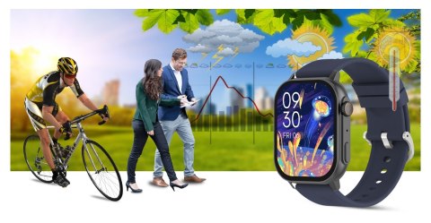 Smartwatch Gravity GT15-4 Niebieski z dwoma paskami