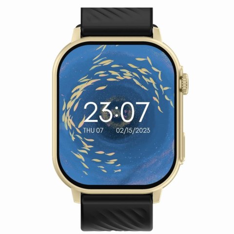 Smartwatch Gravity GT15-6 Czarny ze Złotą Bransoletą