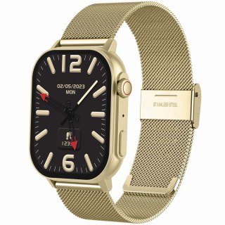 Smartwatch Gravity GT15-7 Różowy ze Złotą Bransoletą