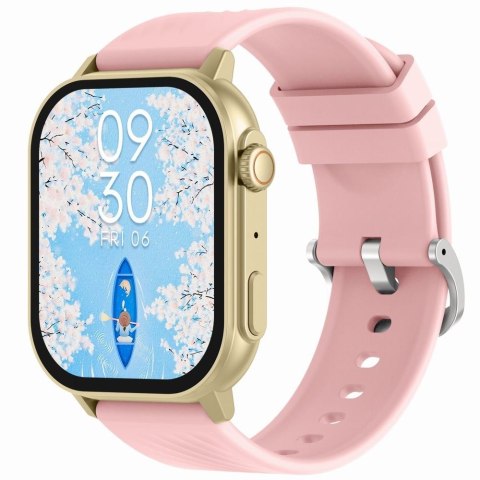 Smartwatch Gravity GT15-7 Różowy ze Złotą Bransoletą