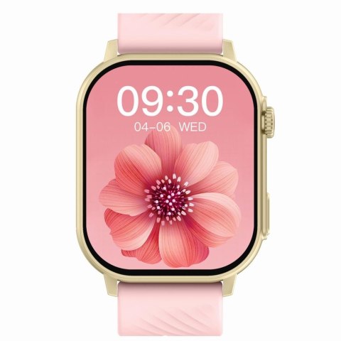 Smartwatch Gravity GT15-7 Różowy ze Złotą Bransoletą