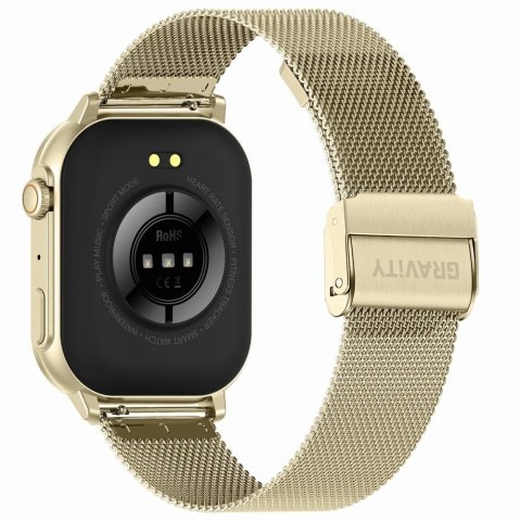 Smartwatch Gravity GT15-7 Różowy ze Złotą Bransoletą