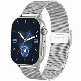 Smartwatch Gravity GT15-9 Czarny + Srebrna Bransoleta Mesh