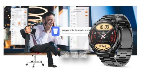 Smartwatch Gravity GT21-1 z Bransoletą i Paskiem