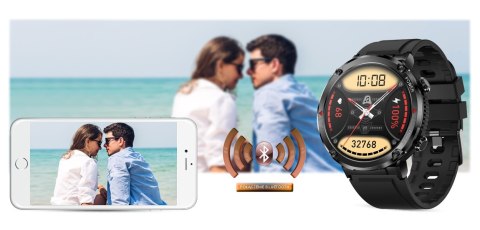 Smartwatch Gravity GT21-2 z dodatkowym paskiem pomarańczowym