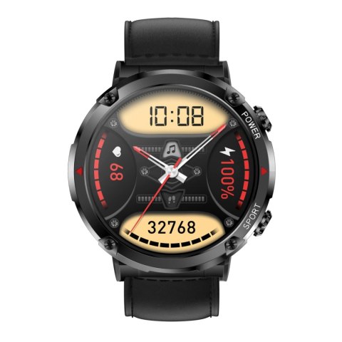 Smartwatch Gravity GT21-3 z paskiem eko skóra i silikonowym