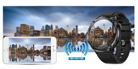 Smartwatch Gravity GT21-3 z paskiem eko skóra i silikonowym