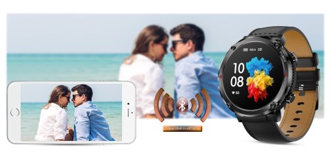 Smartwatch Gravity GT21-3 z paskiem eko skóra i silikonowym