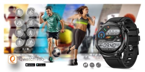 Smartwatch Gravity GT21-4 Brązowa Eko Skóra + Pasek Silikonowy