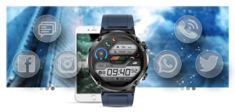 Smartwatch Gravity GT21-5 z dwoma silikonowymi paskami