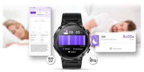 Smartwatch Gravity GT21-5 z dwoma silikonowymi paskami