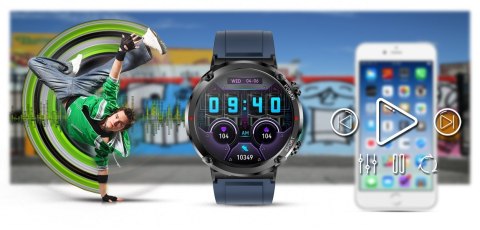 Smartwatch Gravity GT21-5 z dwoma silikonowymi paskami