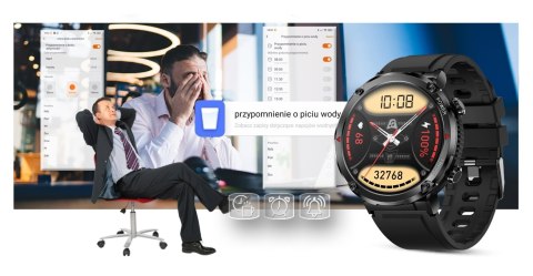 Smartwatch Gravity GT21-5 z dwoma silikonowymi paskami